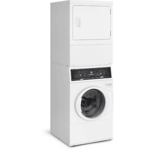 Speed Queen - Stacked Frontload Washer/Dryer - White