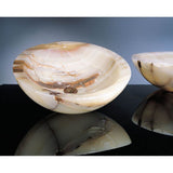 Stone Forest - Beveled Round Vessel - Multi-Color Onyx