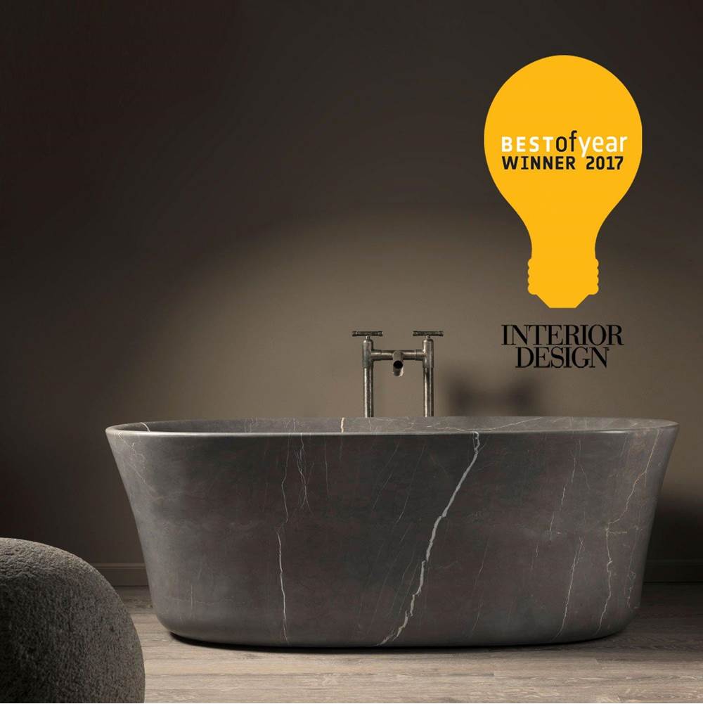 Stone Forest - Calma Bathtub - marquina taupe marble