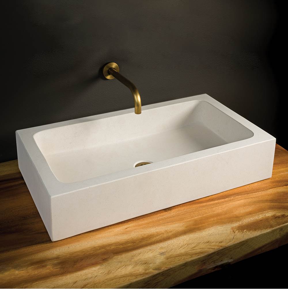 Stone Forest - Milano Vessel - Desert Cream Limestone