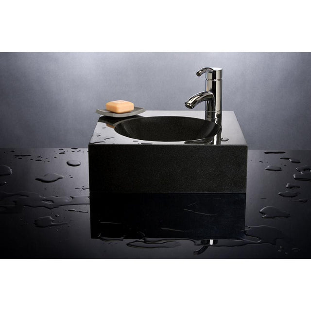 Stone Forest - Cirque Vessel - Black Granite