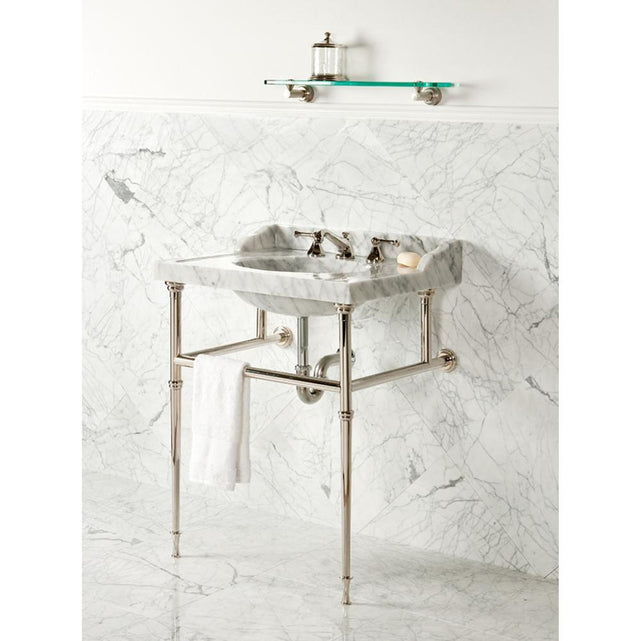 Stone Forest - 3Pc Splash Set For 27'' Vintage Washbasin - Carrara Marble