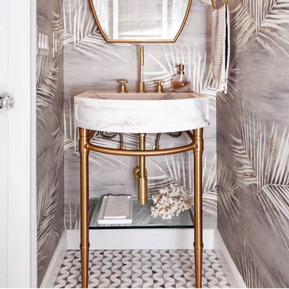 Stone Forest - Console Legs For Bordeaux Vanity - Aged Brass, Unlacquered