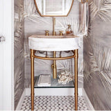 Stone Forest - Console Legs For Bordeaux Vanity - Aged Brass, Unlacquered