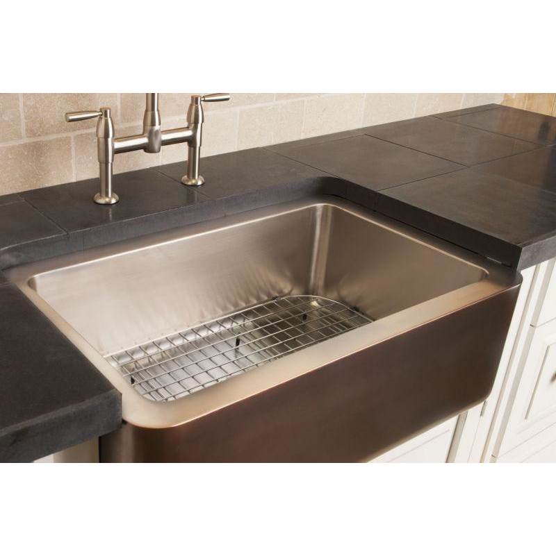 Stone Forest - Stainless Steel Sink Grid For Cp-04-33 Cs, Single Basin Copper/Stainless Farmsink - Stainless