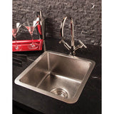 Stone Forest - Bar Sink, Hammered - Brushed Stainless Steel
