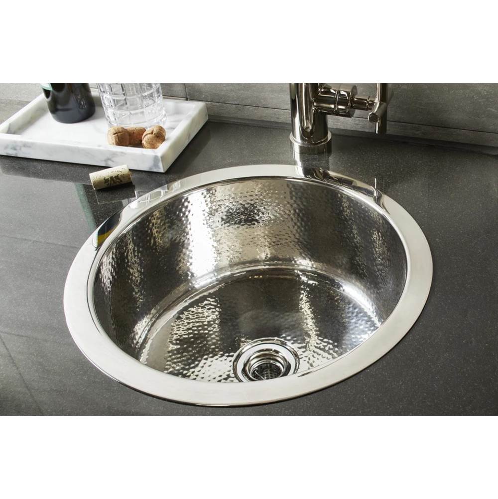 Stone Forest - Round Bar Sink - polished stainless steel