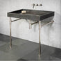 Stone Forest - Elemental Stand, Legs Only For Use With 24'' Or 36'' Terra Or Elemental Vanities - Polished Nickel