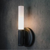 Stone Forest - Elemental Facet Tee Sconce, 4W Led Dimmable Bulb, 120V - Matte Black
