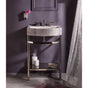 Stone Forest - Harbor Washbasin Stand W/ Glass Shelf - Polished Nickel
