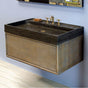 Stone Forest - Elemental Hanging Vanity - Cement Gray Wood