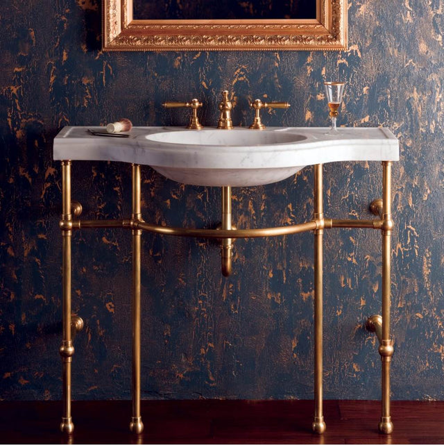 Stone Forest - 4 Leg Console For Renaissance - Aged Brass, Unlacquered