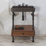Elemental Drawer Vanity, 24'' W, With 6'' H Drawer
