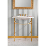 Stone Forest - 4 Leg Console For Renaissance - Polished Brass Unlacquered