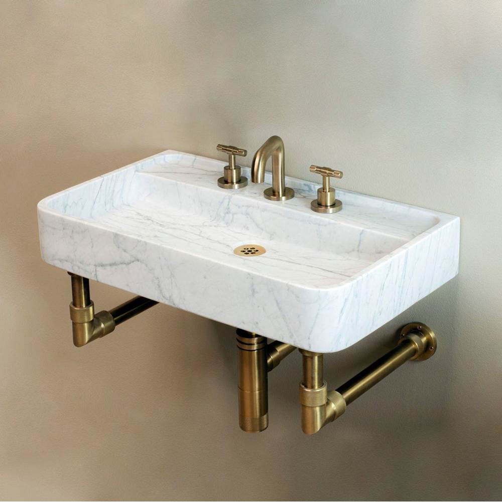 Stone Forest - Elemental Wall Unit For Lumbre And Milano Sinks Only - Polished Nickel