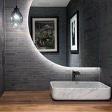 Stone Forest - Contour Vessel, Rectangle - Carrara Marble