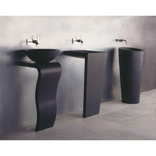 Stone Forest - Wave Pattern Tiles, 10Pcs/Box, Price Is Per Pc. - Honed Basalt