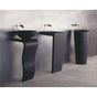 Stone Forest - Wave Pattern Tiles, 10Pcs/Box, Price Is Per Pc. - Honed Basalt