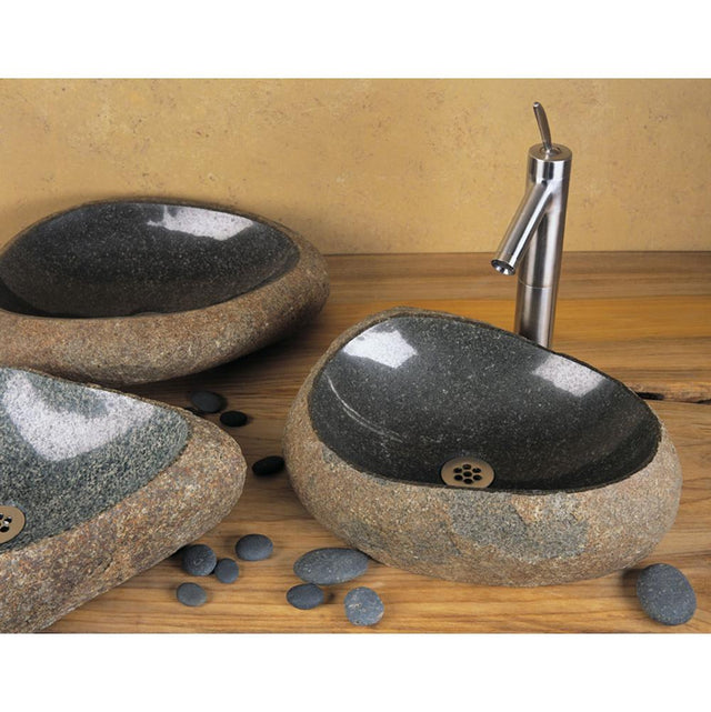 Stone Forest - Natural Wabi Vessel - Granite Boulder, Color Varies