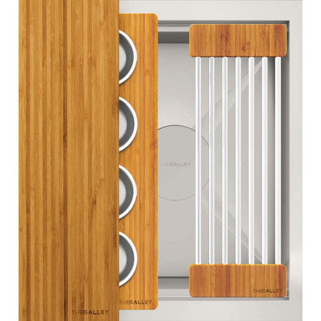 The Galley - Ideal BarStation 18 with Three Tool Bar Kit in Natural Golden Bamboo - Natural Golden Bamboo