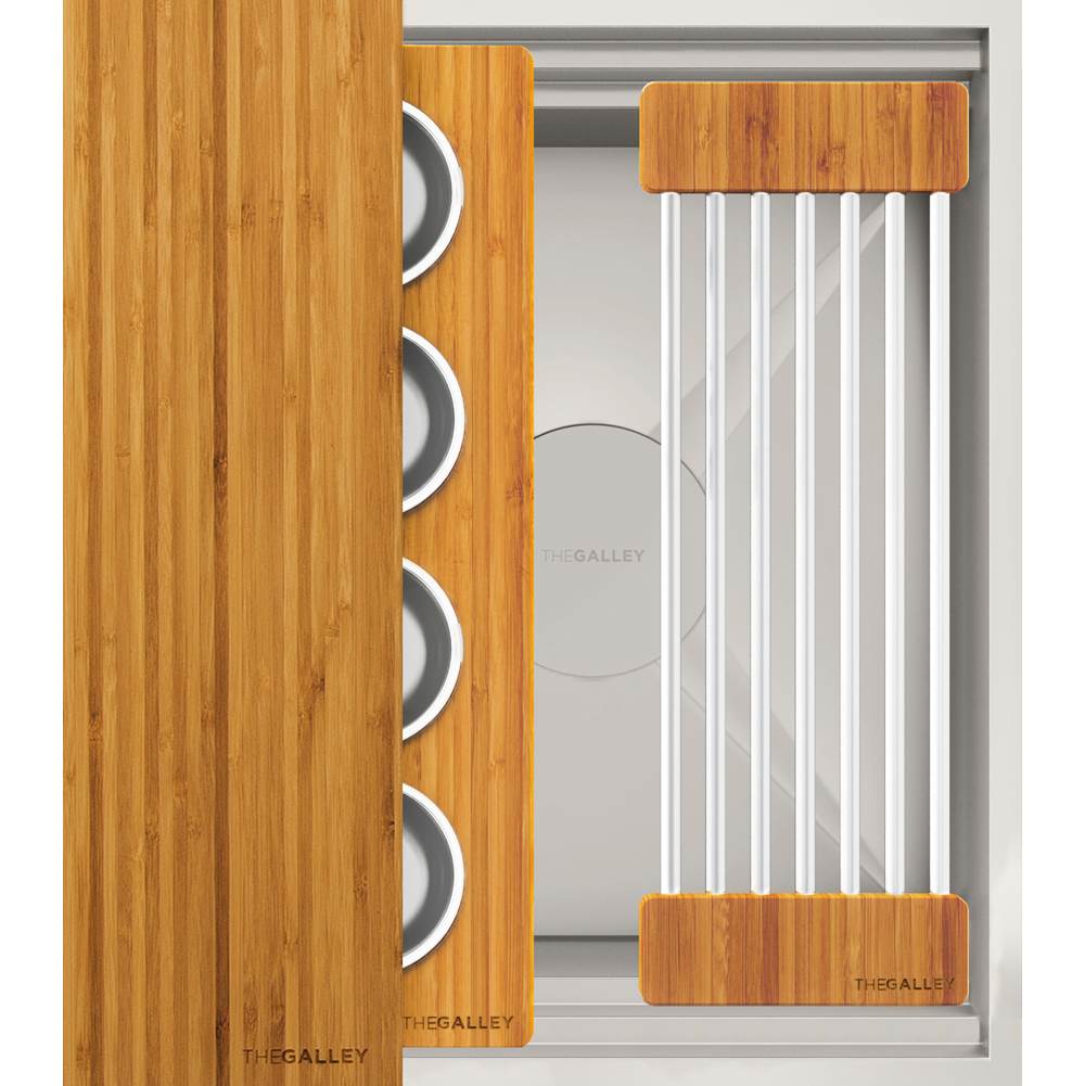 The Galley - Ideal ThinTopE BarStation 18 with Three Tool Bar Kit in Natural Golden Bamboo - Natural Golden Bamboo