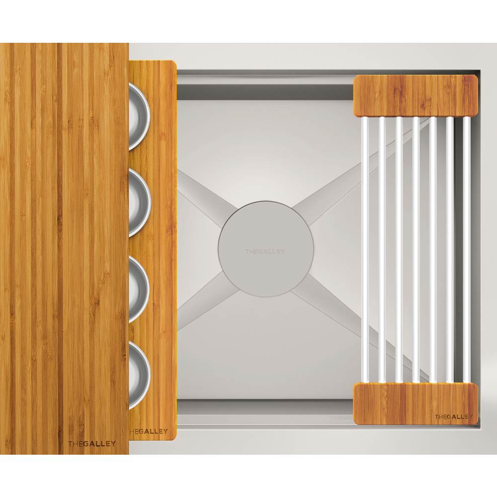 The Galley - Ideal BarStation 2 with Three Tool Bar Kit in Natural Golden Bamboo - Natural Golden Bamboo