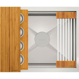 The Galley - Ideal BarStation 2 with Three Tool Bar Kit in Natural Golden Bamboo - Natural Golden Bamboo