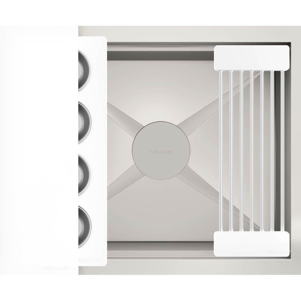 The Galley - Ideal BarStation 2 with Three Tool Bar Kit in Designer White Resin - Designer White Resin