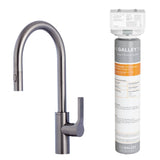 The Galley - Ideal BarTap High Flow in PVD Gun Metal GrayE Stainless Steel and Water Filtration System - PVD Gun Metal Gray