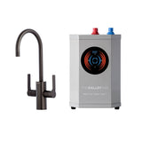 The Galley - Ideal Hot & Cold Tap in PVD Satin Black Finish Stainless Steel and Ideal Digital Hot Water TankE - PVD Satin Black