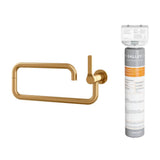 The Galley - Ideal Pot Filler Tap in PVD Brushed Gold Stainless Steel and Water Filtration System - PVD Brushed Gold