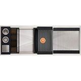 The Galley - Ideal WashStationE 3S + 18'' DryDock Drain Side, Four Tool Wash Kit, One DryDock Tool in Graphite Wood Composite / Graphite Resin+ - Graphite Wood Composite