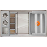The Galley - Ideal ThinTopE WashStationE 3S with Four Tool Wash Kit in Exclusive Gray Resin / Resin+ - Exclusive Gray Resin