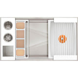The Galley - Ideal WashStationE 3S with Four Tool Wash Kit in Designer White Resin / Resin+ - Designer White Resin