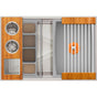 The Galley - Ideal WashStationE 30S with Four Tool Wash Kit in Natural Golden Bamboo / Exclusive Gray Resin+ - Natural Golden Bamboo
