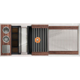 The Galley - Ideal WashStationE 30S + 18'' DryDock Drain Side, Four Tool Wash Kit, One DryDock Tool in American Black Walnut / Graphite Resin+ - American Black Walnut