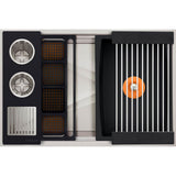 The Galley - Ideal WashStationE 30S with Four Tool Wash Kit in Graphite Wood Composite / Graphite Resin+ - Graphite Wood Composite