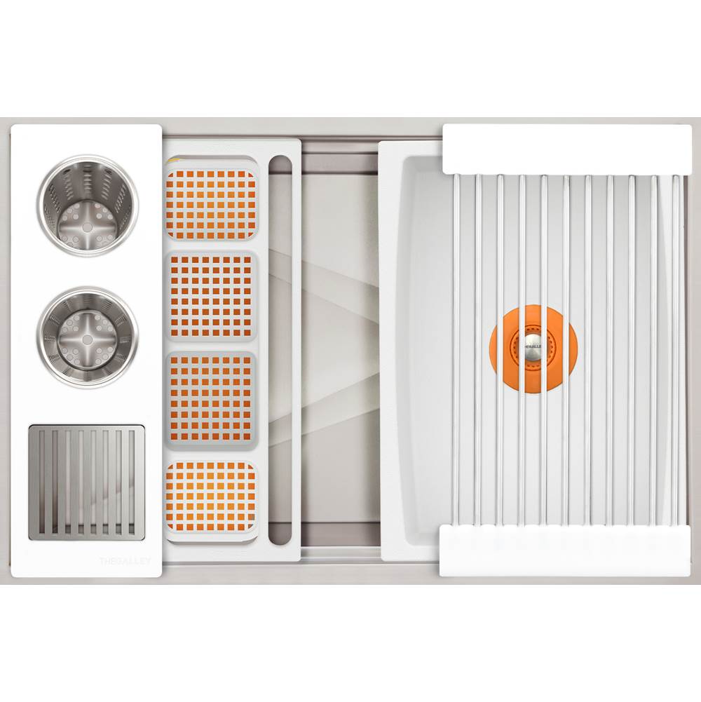 The Galley - Ideal WashStationE 30S with Four Tool Wash Kit in Designer White Resin / Resin+ - Designer White Resin