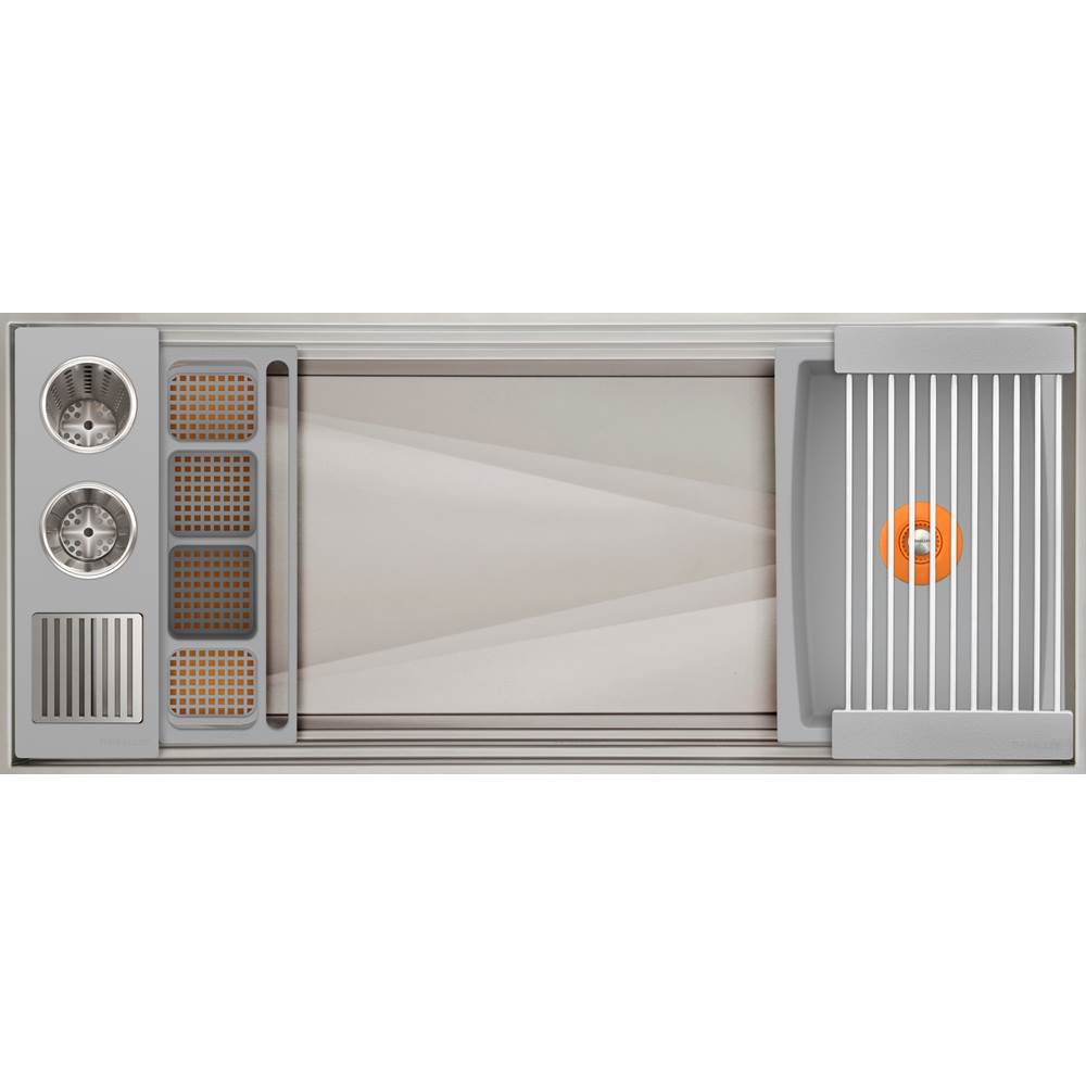 The Galley - Ideal ThinTopE WashStationE 4S with Four Tool Wash Kit in Exclusive Gray Resin / Resin+ - Exclusive Gray Resin