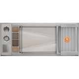 The Galley - Ideal ThinTopE WashStationE 4S with Four Tool Wash Kit in Exclusive Gray Resin / Resin+ - Exclusive Gray Resin