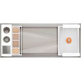 The Galley - Ideal ThinTopE WashStationE 4S with Four Tool Wash Kit in Designer White Resin / Resin+ - Designer White Resin