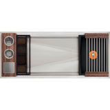 The Galley - Ideal WashStationE 4S with Four Tool Wash Kit in American Black Walnut / Graphite Resin+ - American Black Walnut