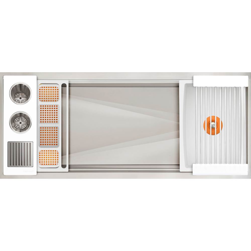 The Galley - Ideal WashStationE 4S with Four Tool Wash Kit in Designer White Resin / Resin+ - Designer White Resin