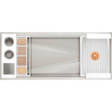The Galley - Ideal WashStationE 4S with Four Tool Wash Kit in Designer White Resin / Resin+ - Designer White Resin