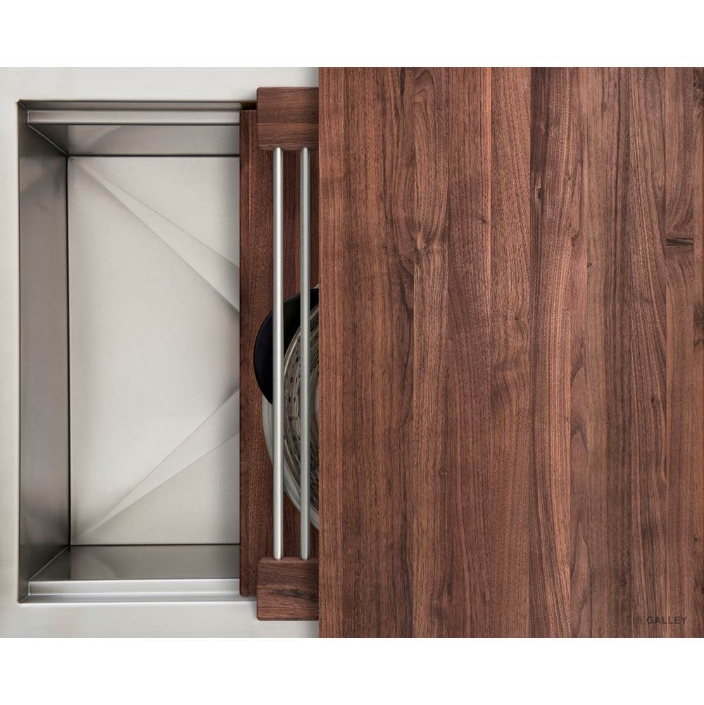 The Galley - Ideal Workstation 2C with Five Tool Culinary Kit in American Black Walnut - American Black Walnut