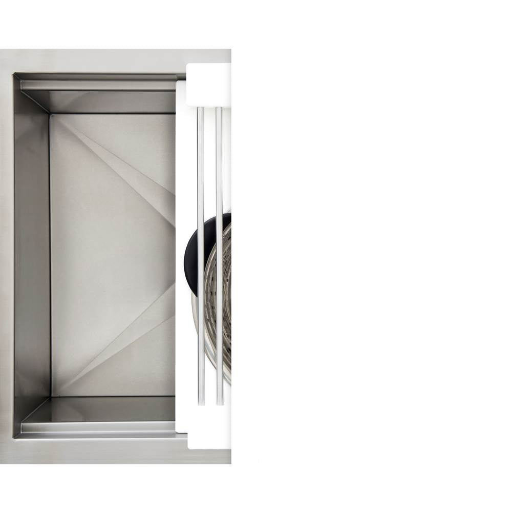The Galley - Ideal Workstation 2C with Five Tool Culinary Kit in Designer White Resin - Designer White Resin