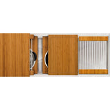 The Galley - Ideal Workstation 3S + 12'' DryDock Drain Side, Five Tool Culinary Kit, One DryDock Tool in Natural Golden Bamboo - Natural Golden Bamboo