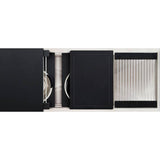 The Galley - Ideal Workstation 3S + 12'' DryDock Drain Side, Five Tool Culinary Kit, One DryDock Tool in Graphite Wood Composite - Graphite Wood Composite