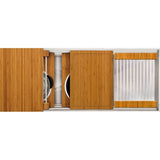 The Galley - Ideal ThinTopE Workstation 3S + 12'' DryDock Drain Side, Five Tool Culinary Kit, One DryDock Tool in Natural Golden Bamboo - Natural Golden Bamboo