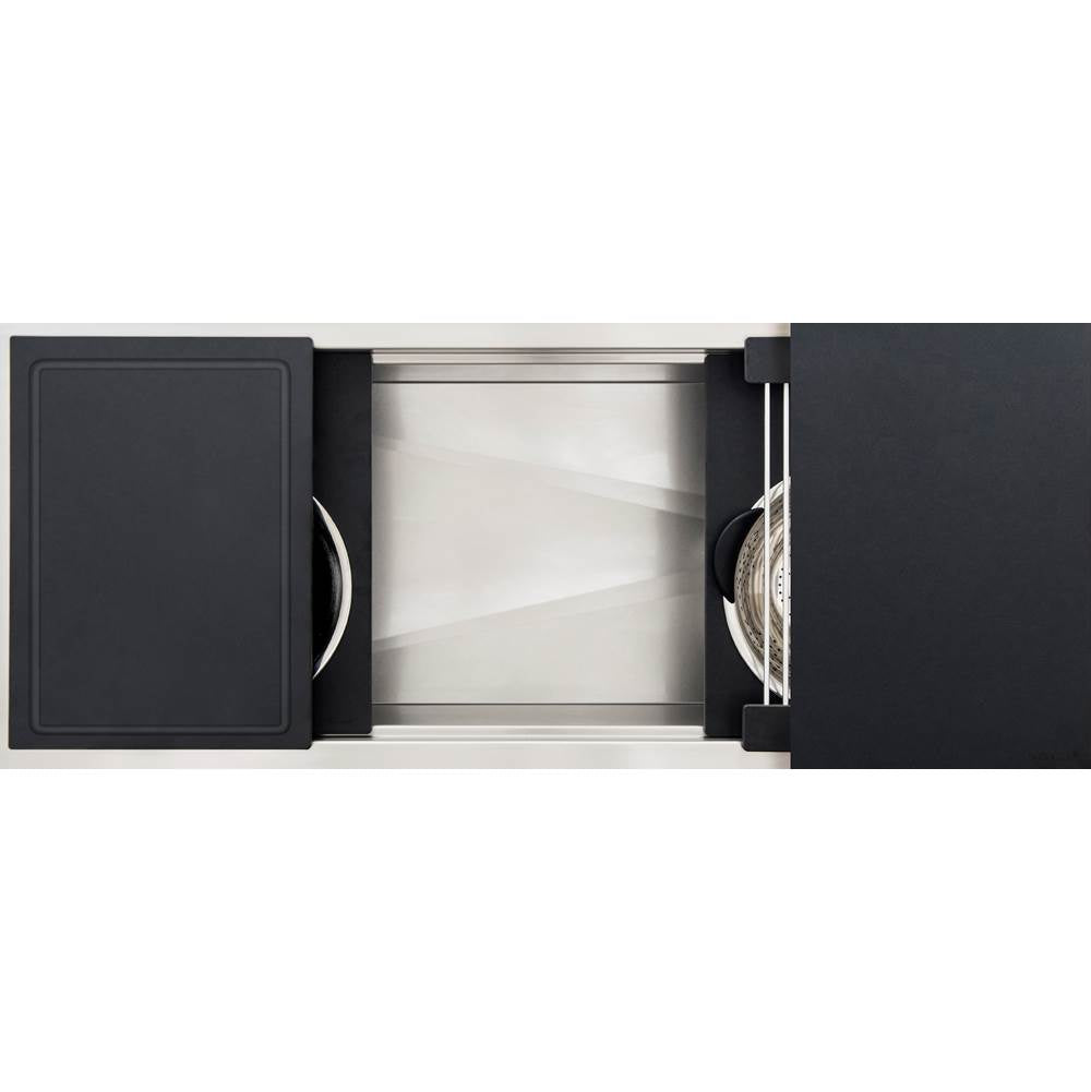 The Galley - Ideal Workstation 4S with Five Tool Culinary Kit in Graphite Wood Composite - Graphite Wood Composite